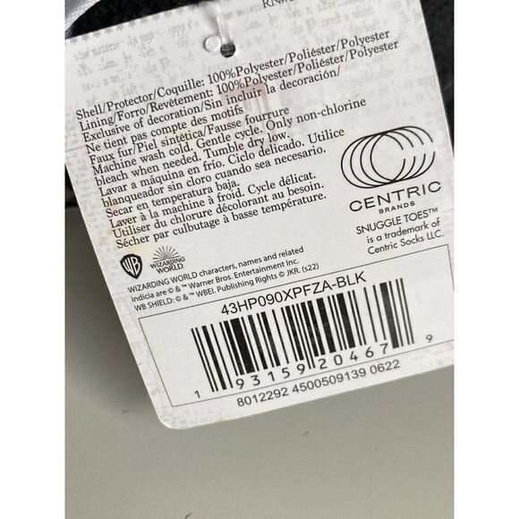 Snuggle Toes Harry Potter Slytherin Slippers Women’s Sz 4-10 Black Green NEW - Picture 12 of 12